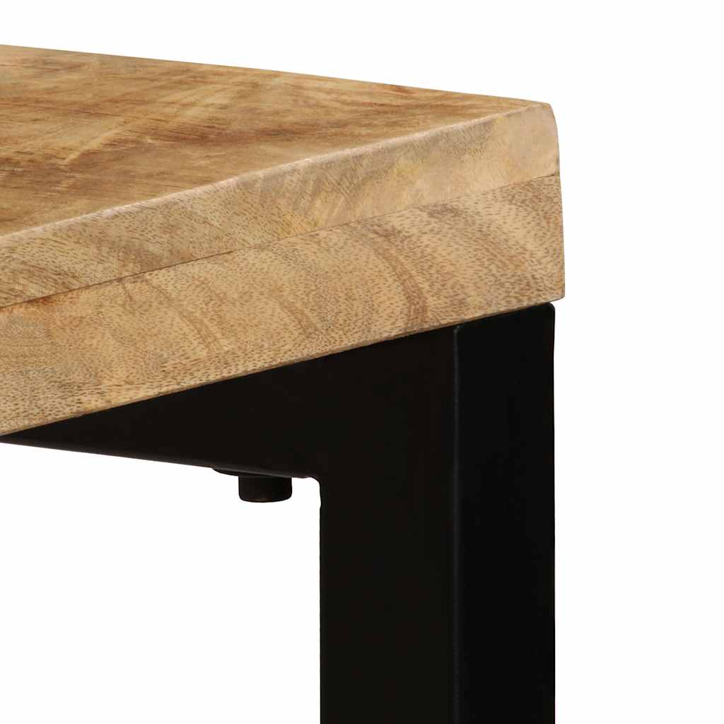 Console Table 120x35x76 cm Solid Wood Mango and Steel