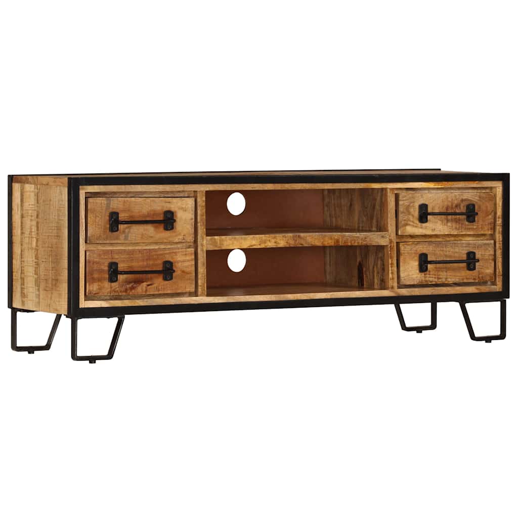 TV Cabinet with Drawers 120x30x40 cm Solid Mango Wood