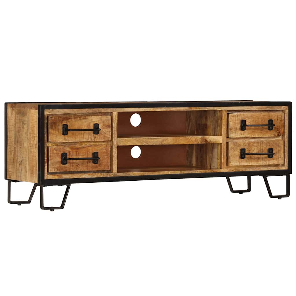 TV Cabinet with Drawers 120x30x40 cm Solid Mango Wood