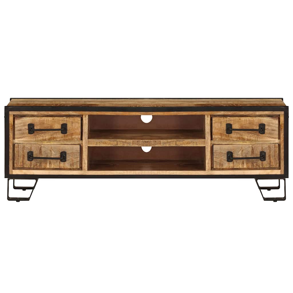 TV Cabinet with Drawers 120x30x40 cm Solid Mango Wood