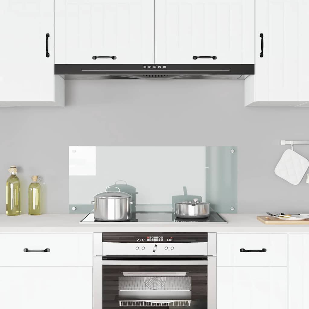 Kitchen Backsplash Transparent 100x40 cm Tempered Glass