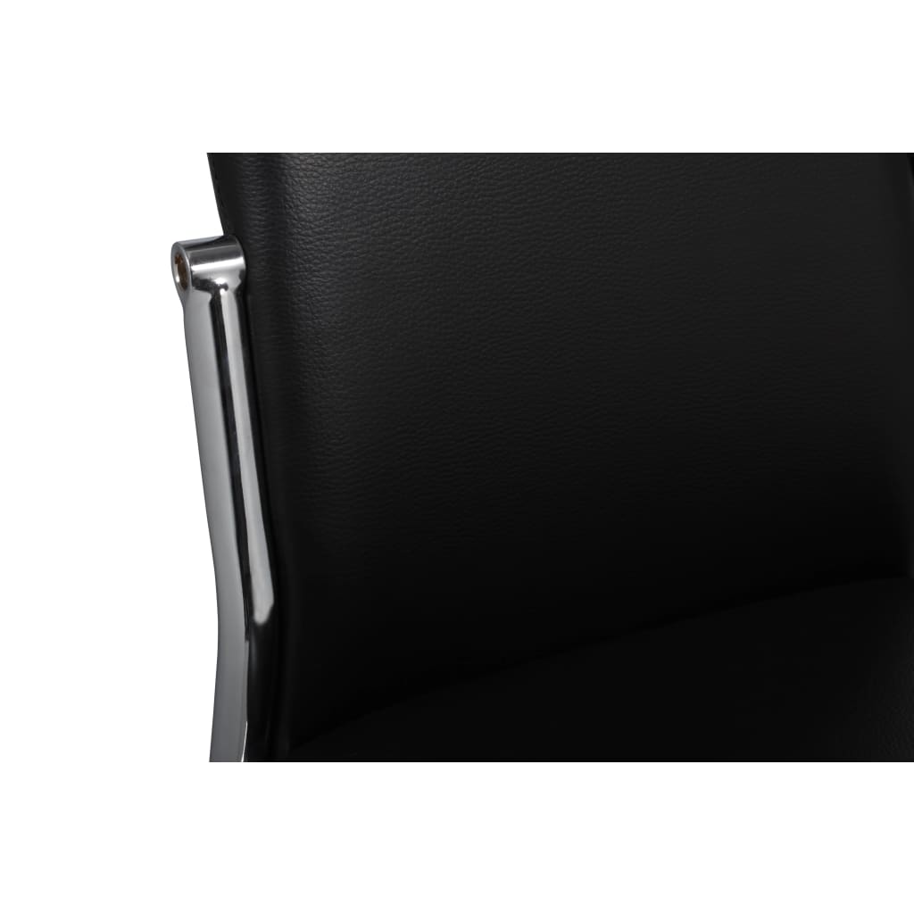 Dining Chairs 2 pcs Black Faux Leather