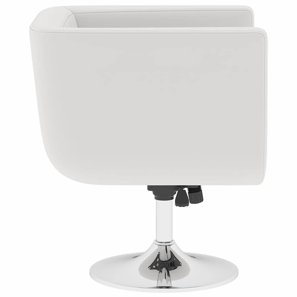 Bar Stool White Faux Leather