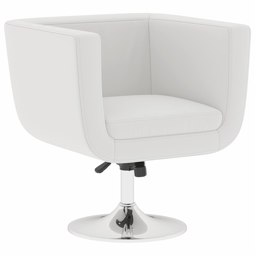 Bar Chairs 2 pcs White Faux Leather