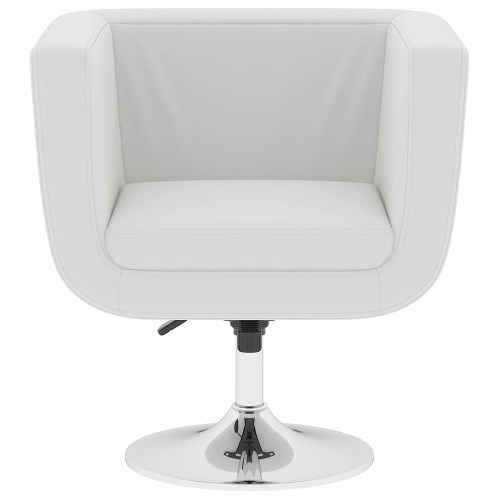 Bar Chairs 2 pcs White Faux Leather