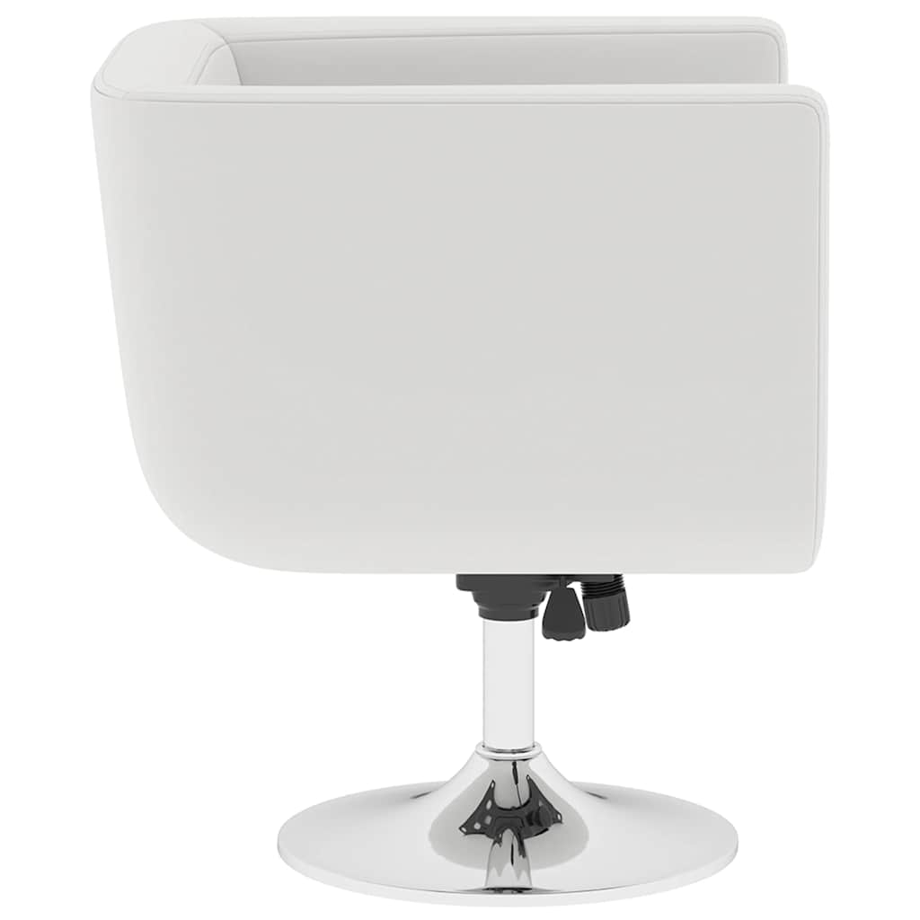 Bar Chairs 2 pcs White Faux Leather