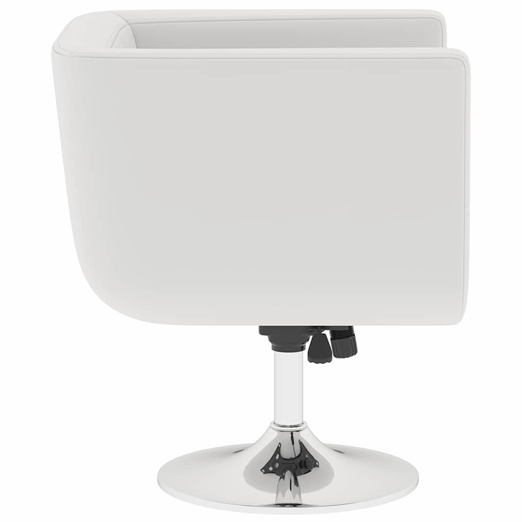 Bar Chairs 2 pcs White Faux Leather