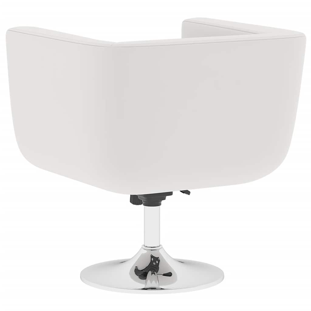 Bar Chairs 2 pcs White Faux Leather