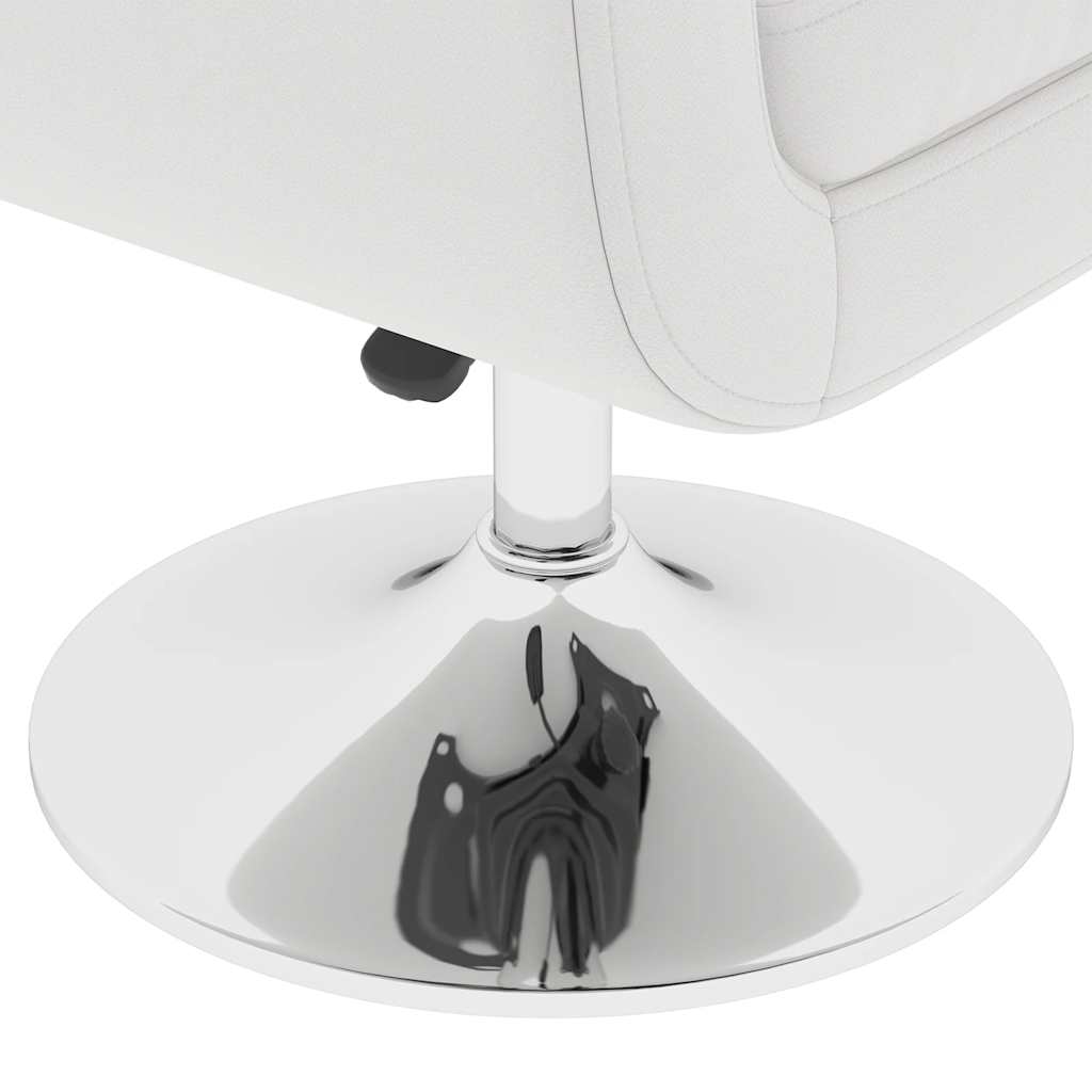 Bar Chairs 2 pcs White Faux Leather