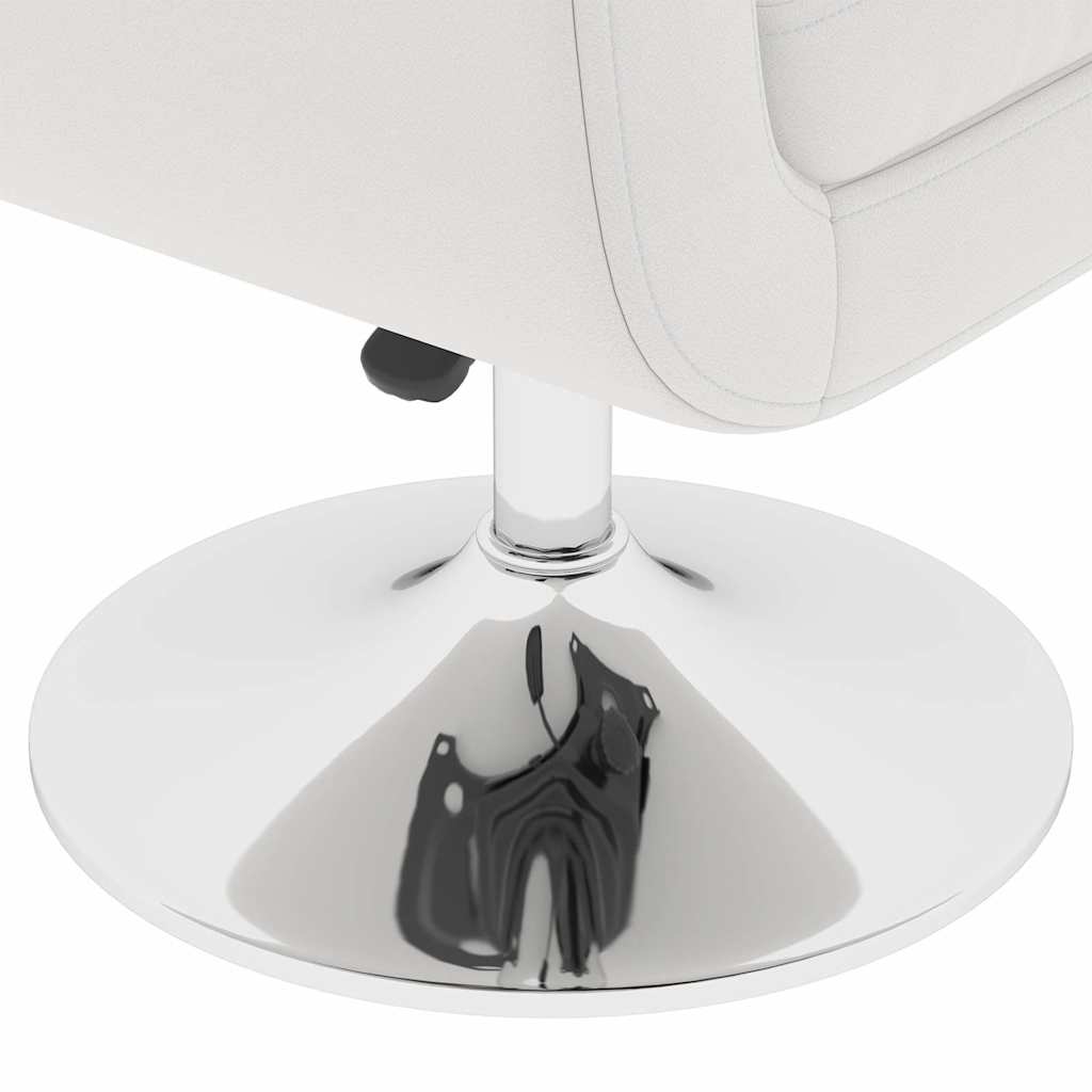 Bar Chairs 2 pcs White Faux Leather