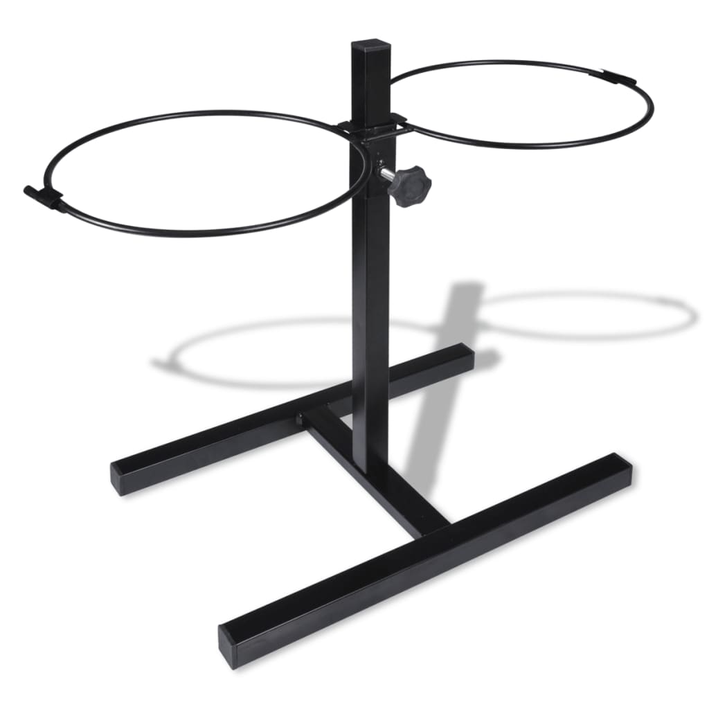 Adjustable Double Diner Pet Dog Feeding Stand & 2x4.1L Bowls