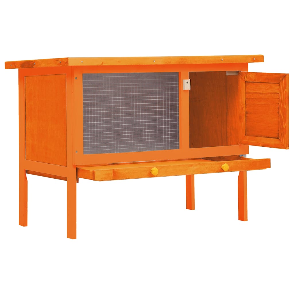 Outdoor Rabbit Hutch 1 Layer Wood