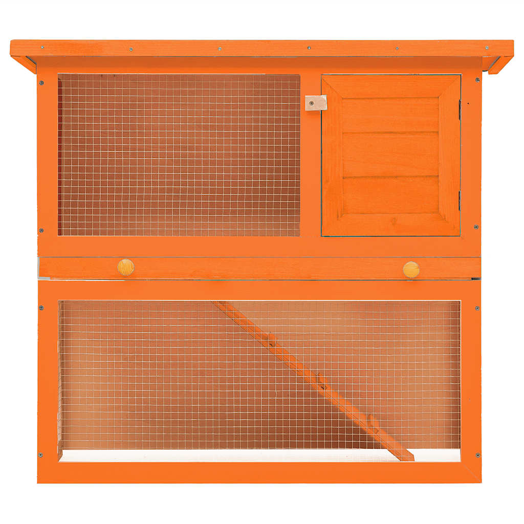 Outdoor Rabbit Hutch Small Animal House Pet Cage 1 Door Wood