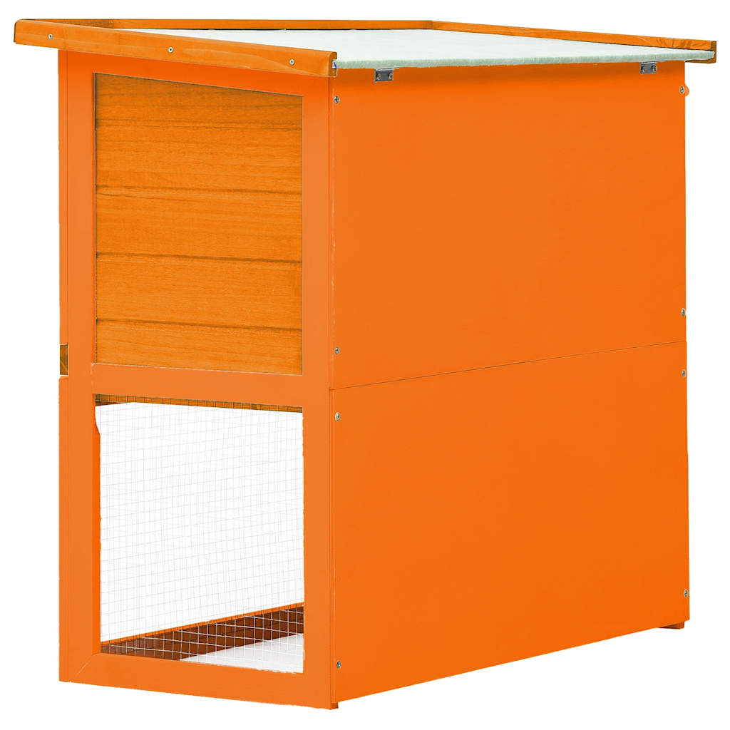 Outdoor Rabbit Hutch Small Animal House Pet Cage 1 Door Wood