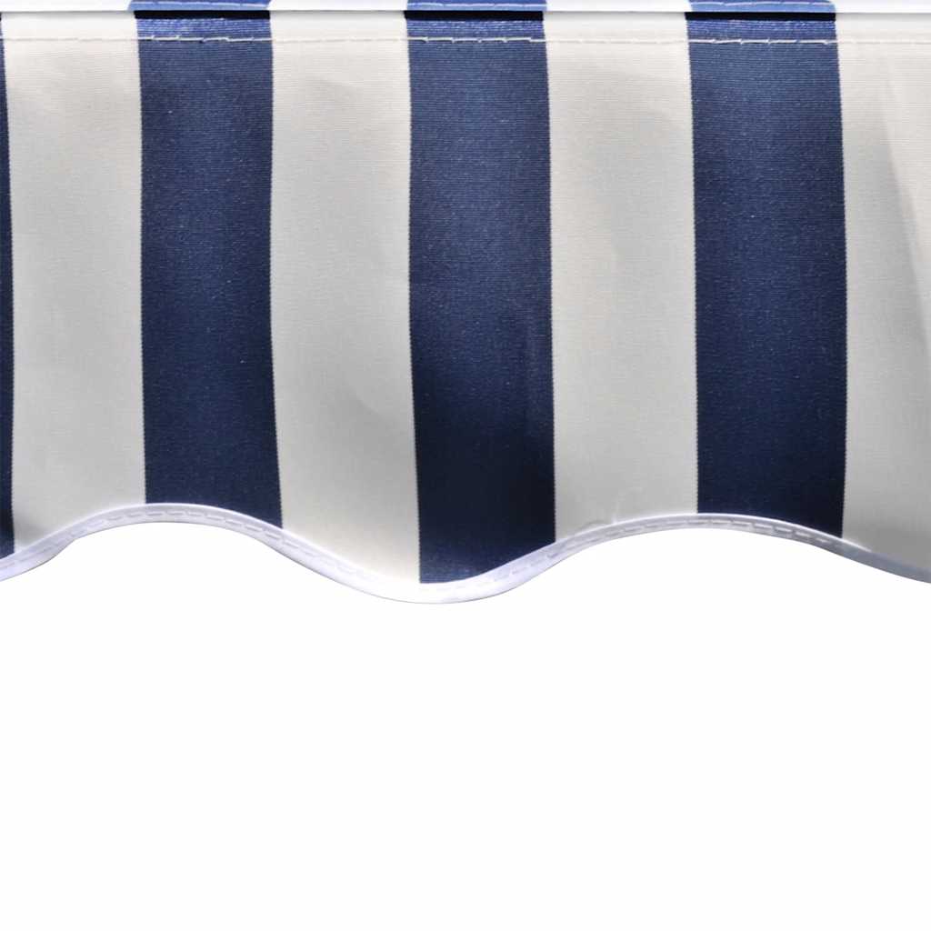 Awning Replacement Fabric Blue and White 400x300 cm Polyester