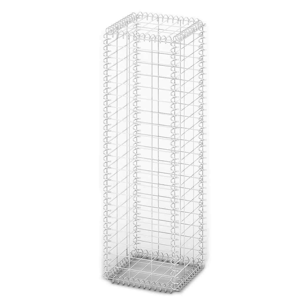 Gabion Basket with Lids Galvanised Wire 100 x 30 x 30 cm