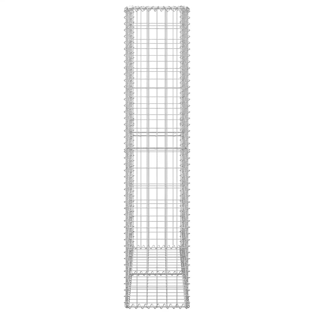 Gabion Basket with Lids Galvanised Wire 150x100x30 cm