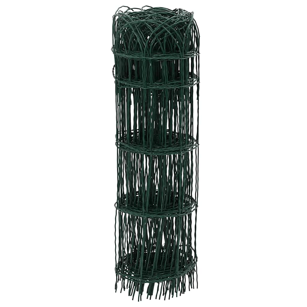 Garden Border Fence Powder-coated Iron 10x0.65 m