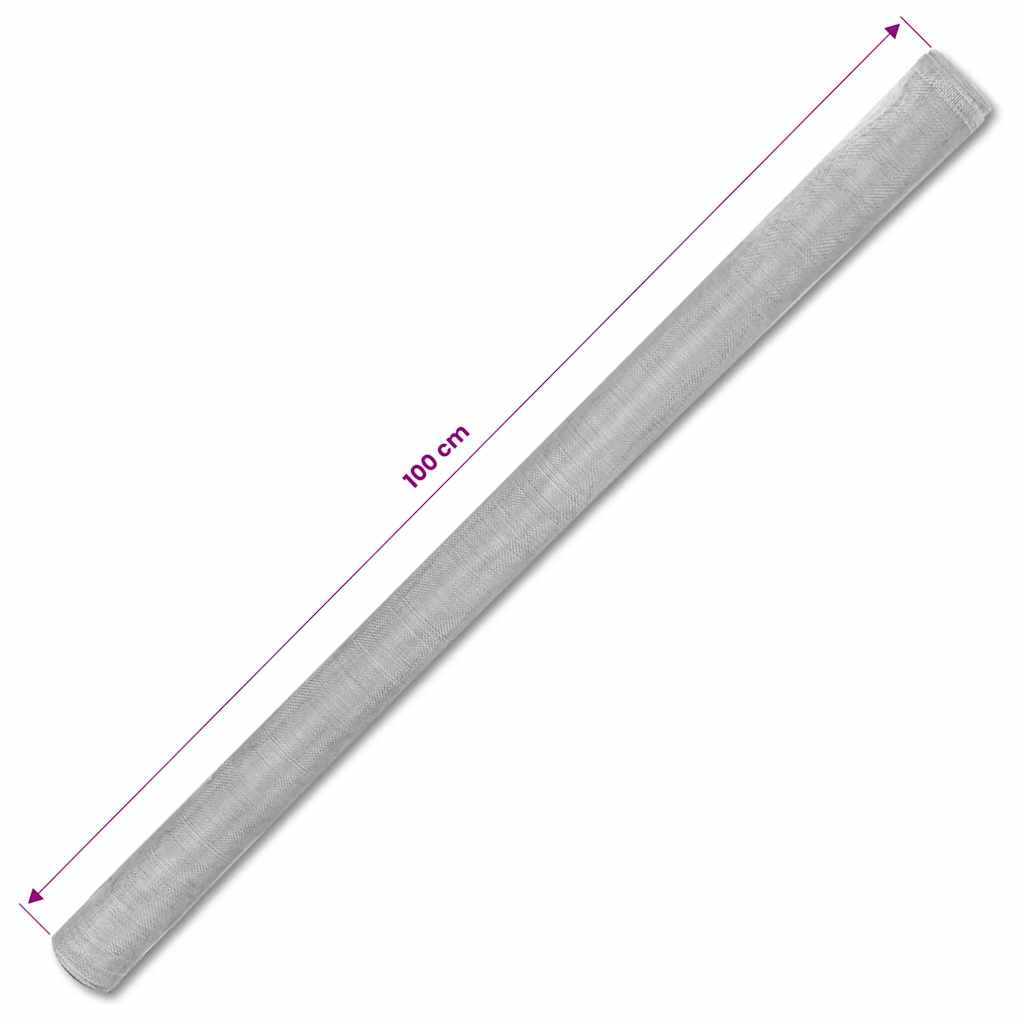 Mesh Screen Aluminium 100x500 cm Silver
