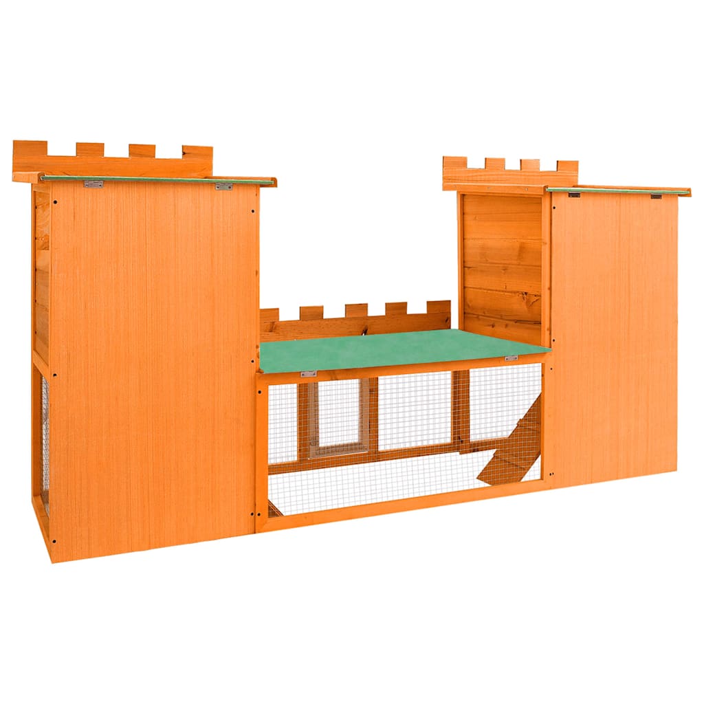 Outdoor Large Rabbit Hutch House Pet Cage Double House