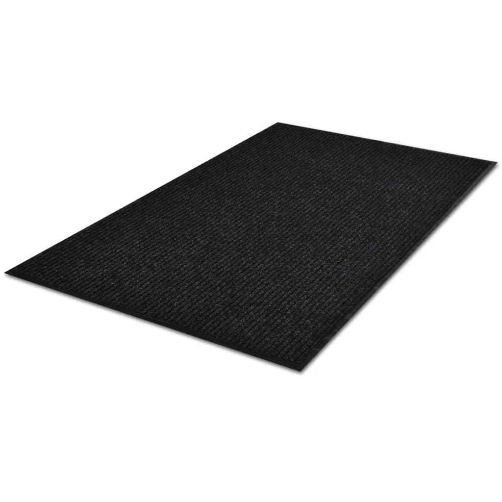 Door Mat Black 90 x 60 cm PVC