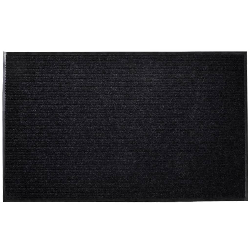 Door Mat Black 90 x 120 cm PVC