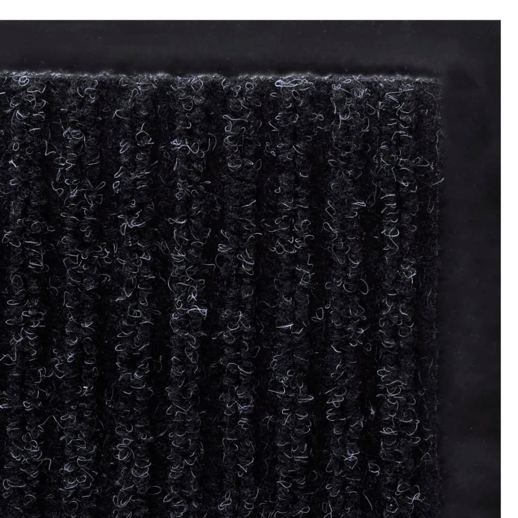 Door Mat Black 90 x 120 cm PVC