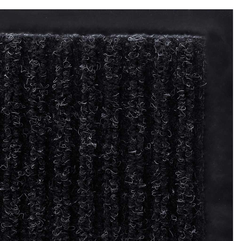 Door Mat Black 90 x 120 cm PVC