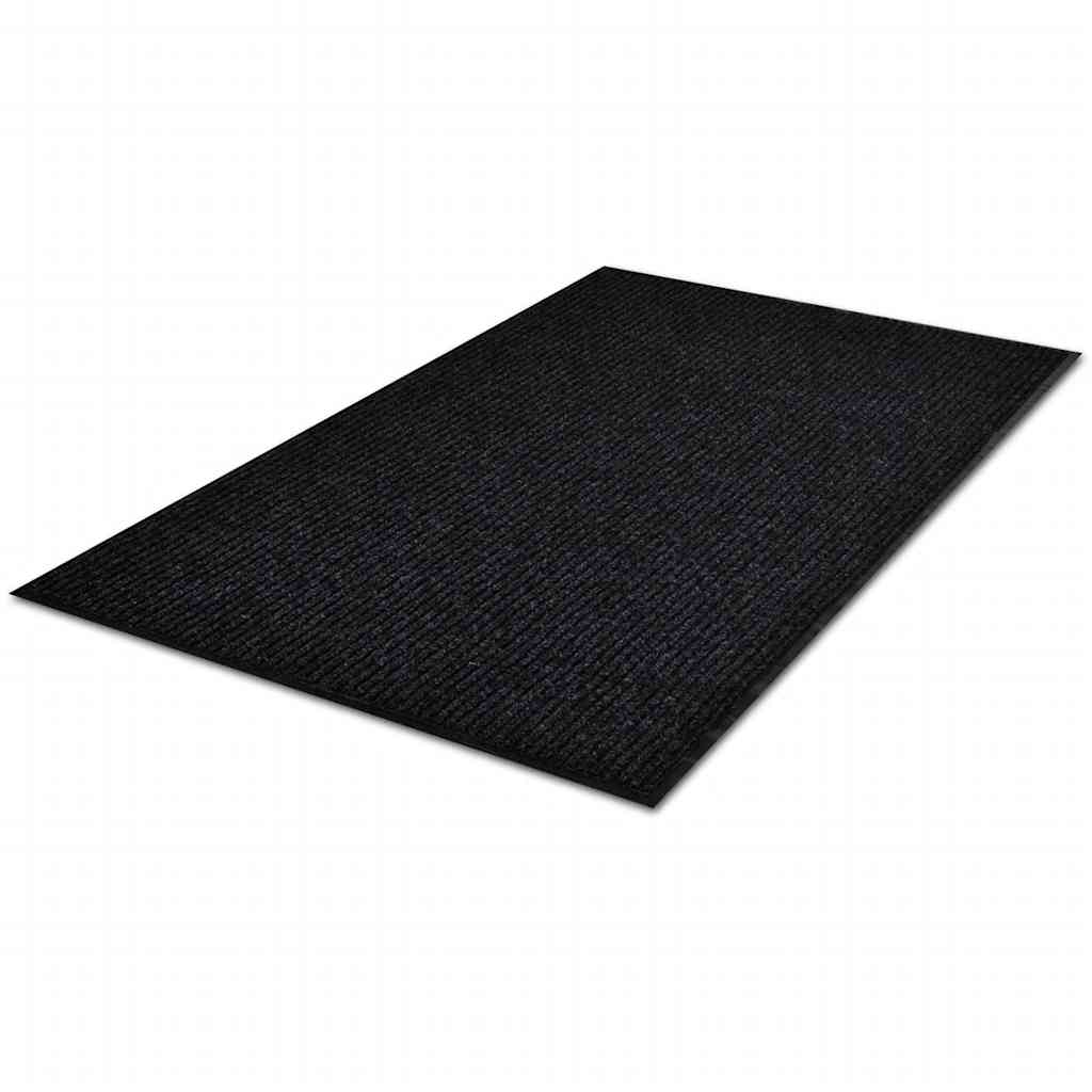 Door Mat Black 120 x 180 cm PVC