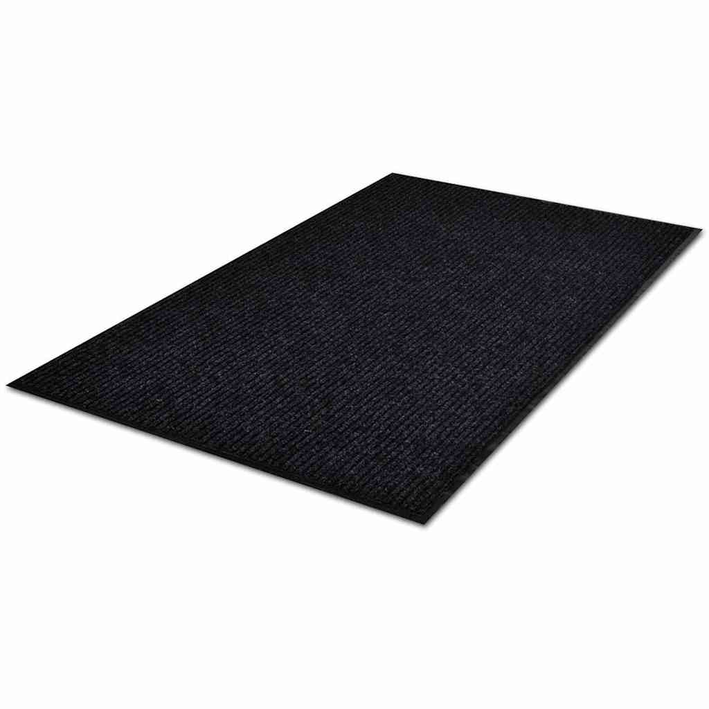 Door Mat Black 120 x 180 cm PVC