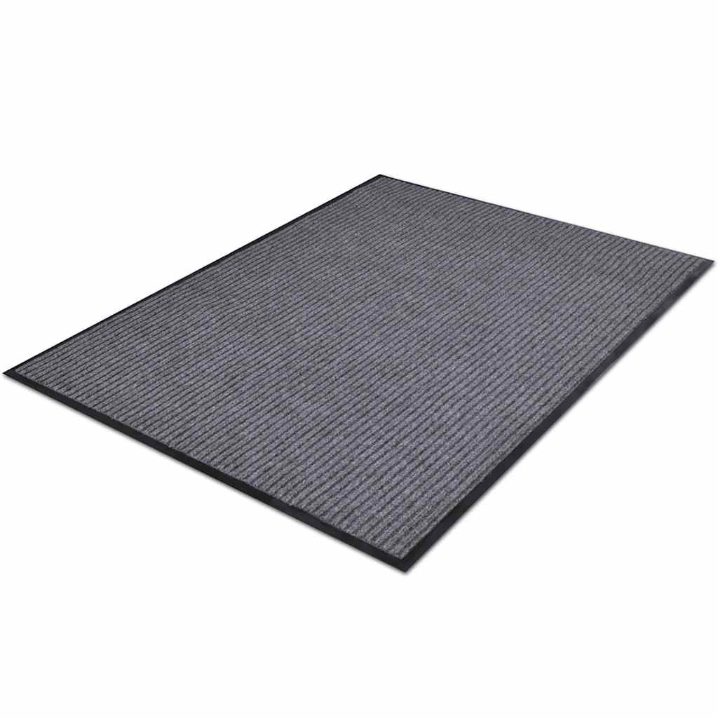 Door Mat Grey 90 x 60 cm PVC