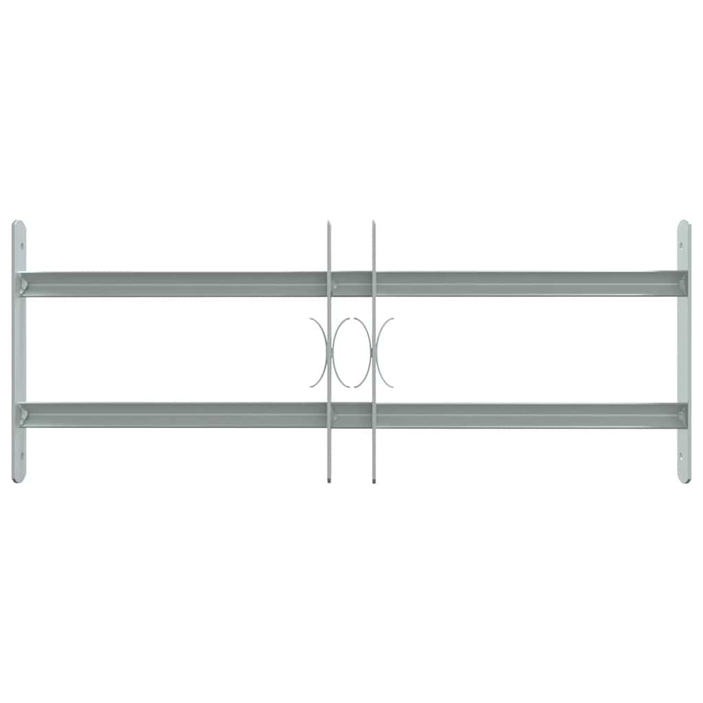 Adjustable Security Grille for Windows with 2 Crossbars 500-650 mm