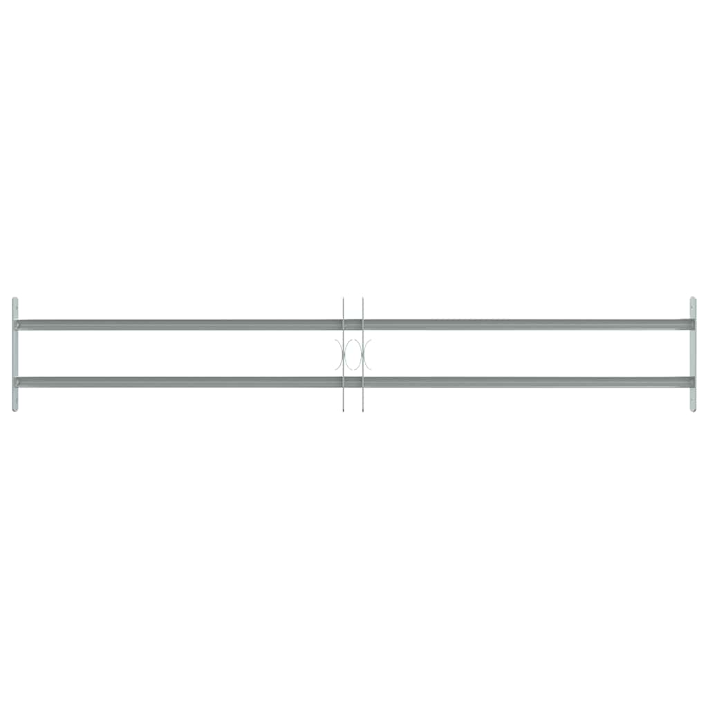 Adjustable Security Grille for Windows with 2 Crossbars 1000-1500 mm