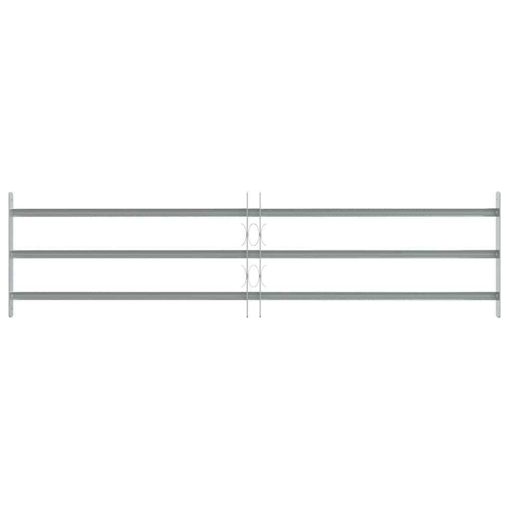 Adjustable Security Grille for Windows with 3 Crossbars 1000-1500 mm
