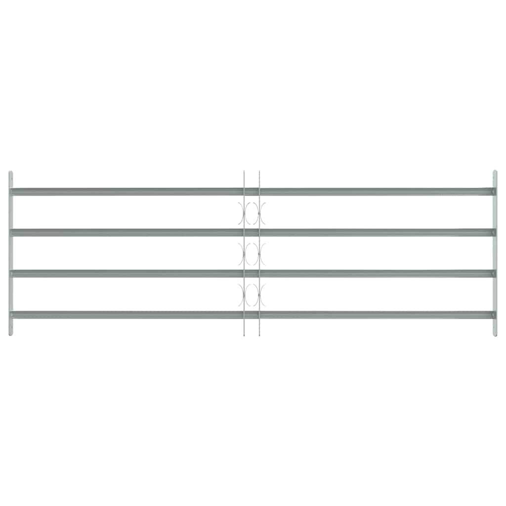 Adjustable Security Grille for Windows with 4 Crossbars 1000-1500 mm