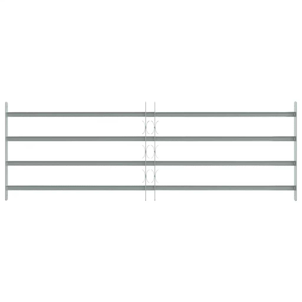 Adjustable Security Grille for Windows with 4 Crossbars 1000-1500 mm