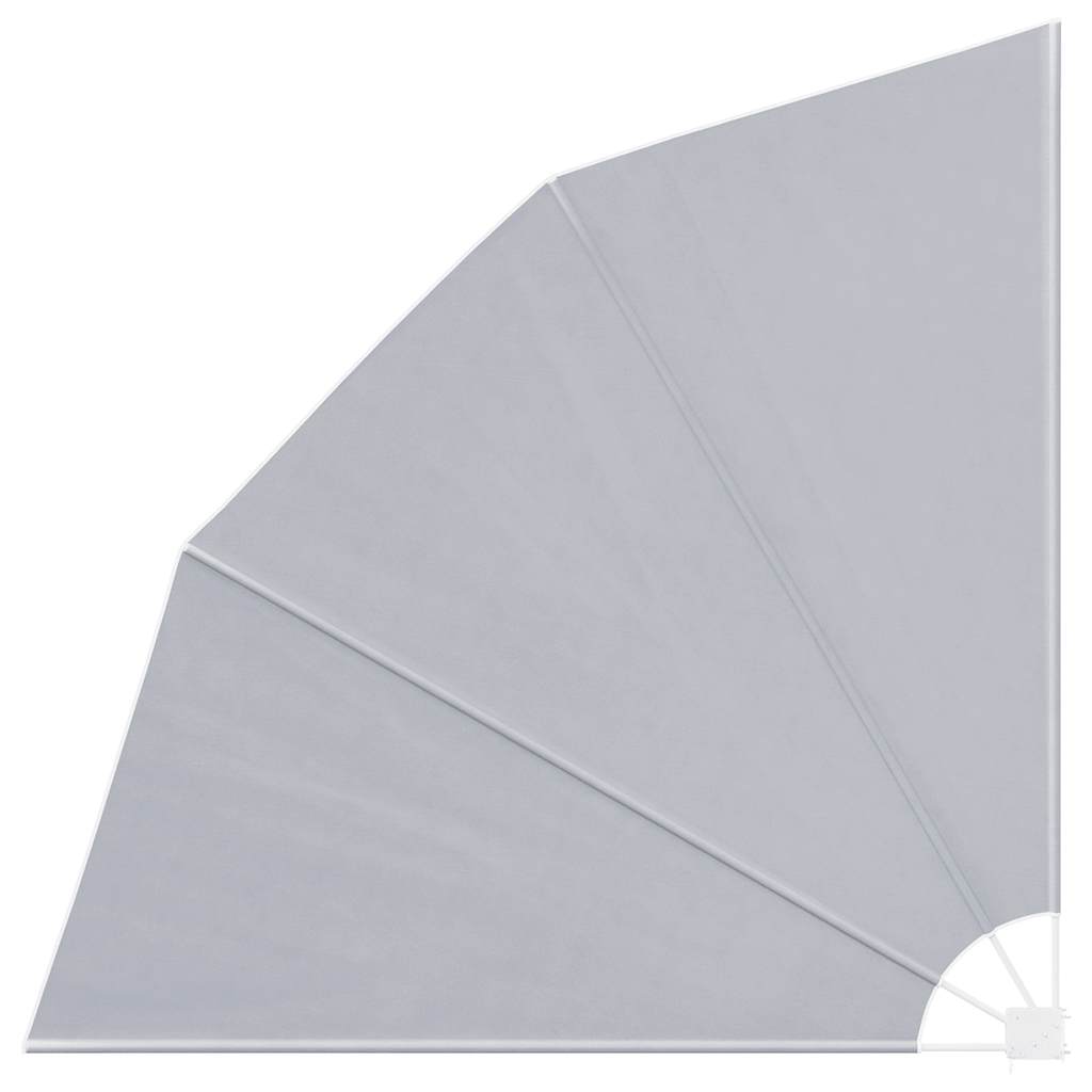 Collapsible Balcony Side Awning Grey 210x210 cm