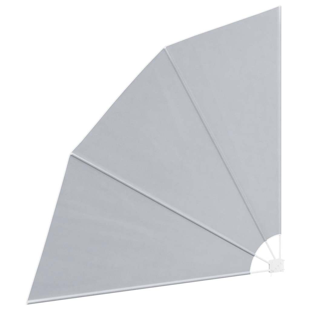 Collapsible Balcony Side Awning Grey 210x210 cm
