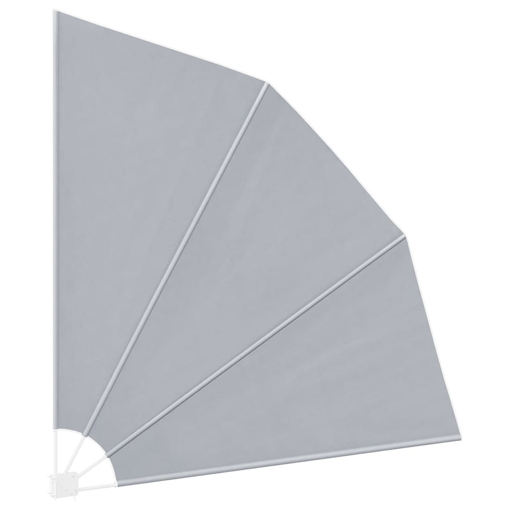 Collapsible Balcony Side Awning Grey 210x210 cm