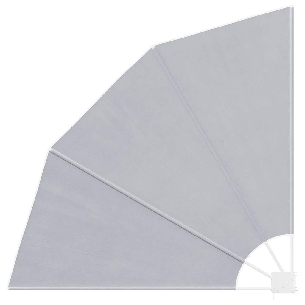 Collapsible Balcony Side Awning Grey 140x140 cm