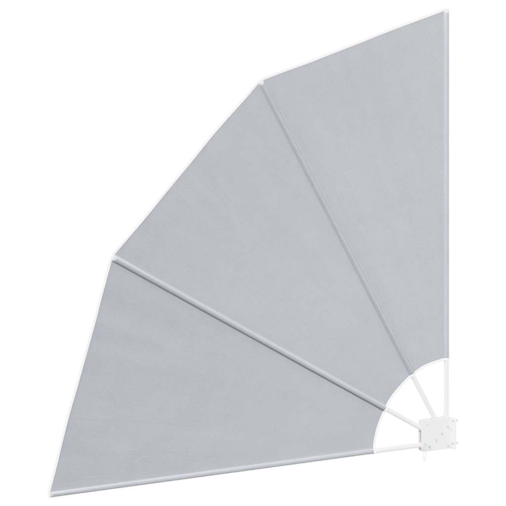 Collapsible Balcony Side Awning Grey 140x140 cm