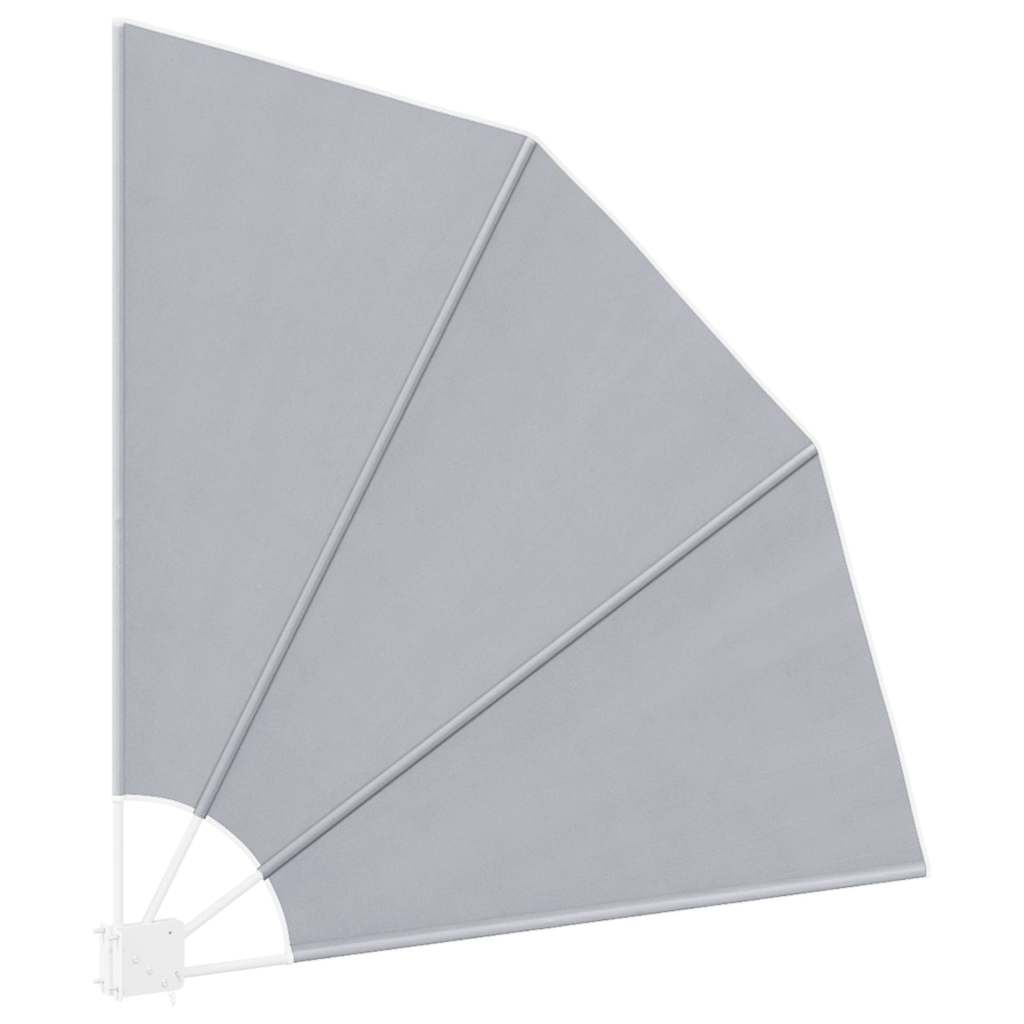 Collapsible Balcony Side Awning Grey 140x140 cm