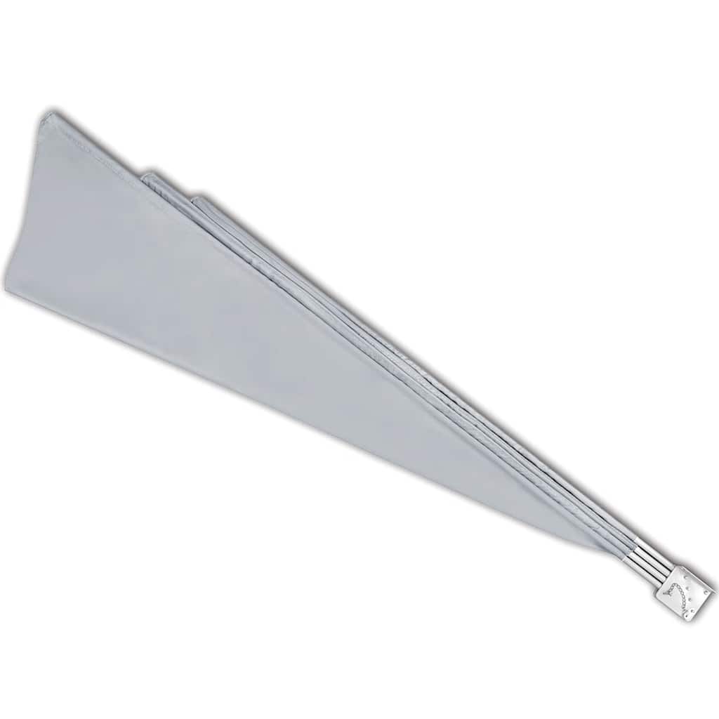 Collapsible Balcony Side Awning Grey 140x140 cm