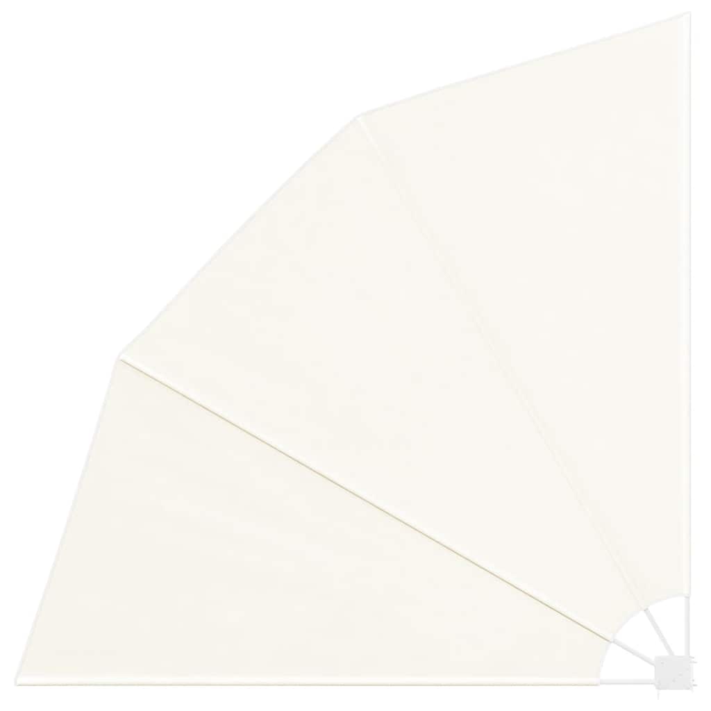 Collapsible Balcony Side Awning Cream 210x210 cm