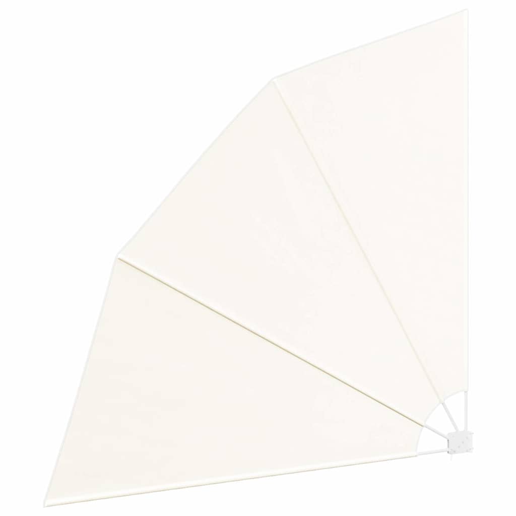 Collapsible Balcony Side Awning Cream 210x210 cm