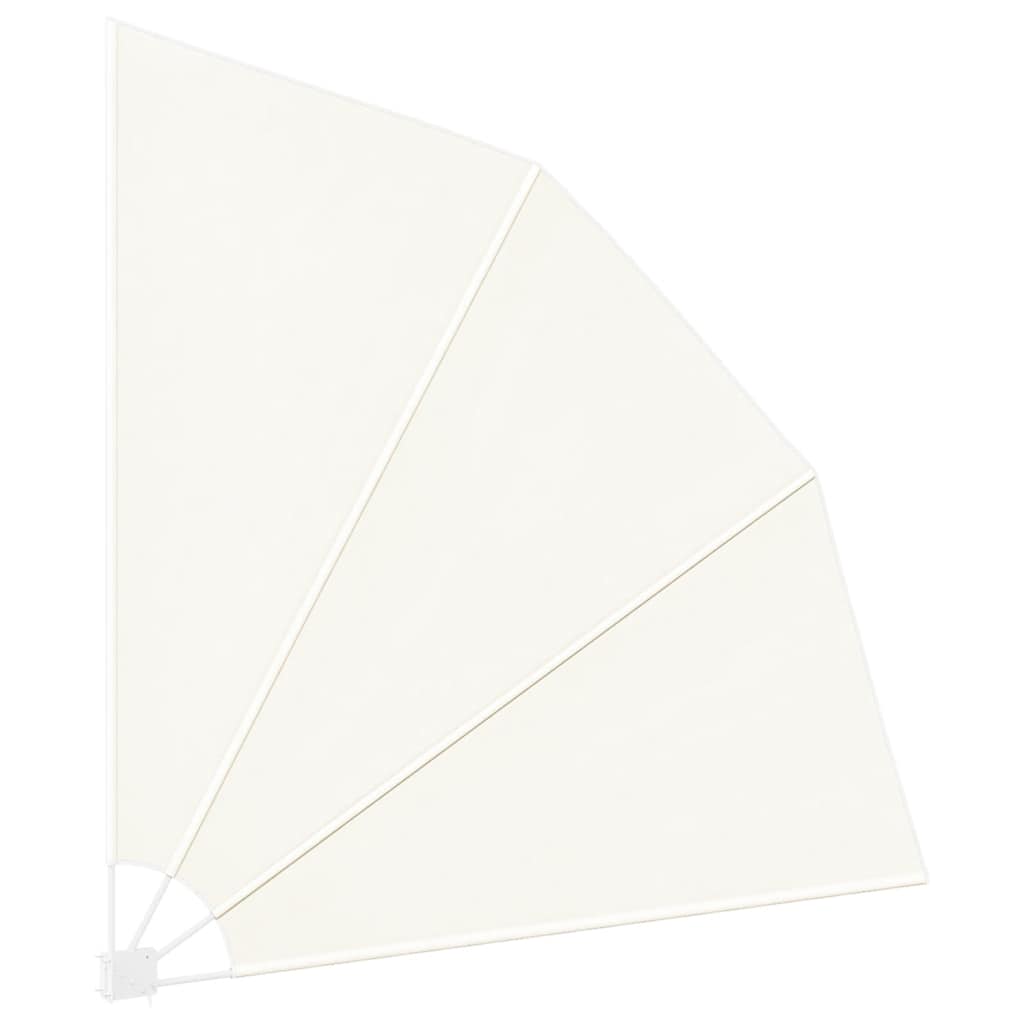 Collapsible Balcony Side Awning Cream 210x210 cm