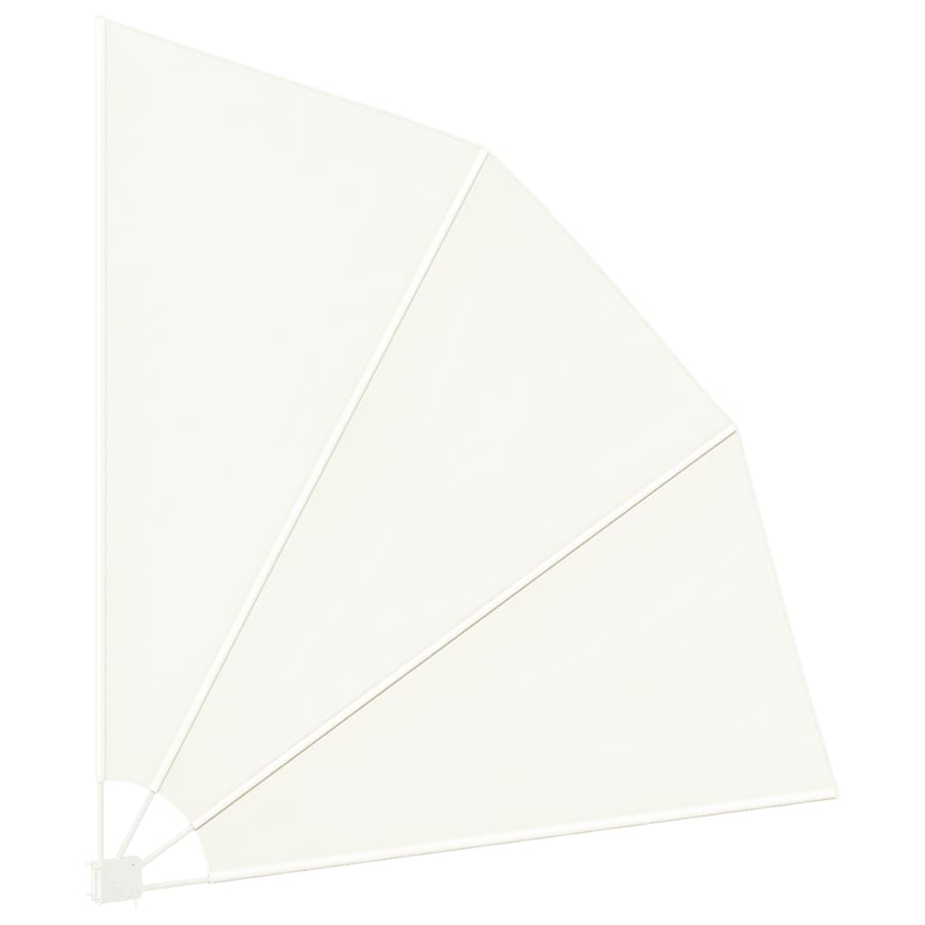 Collapsible Balcony Side Awning Cream 210x210 cm