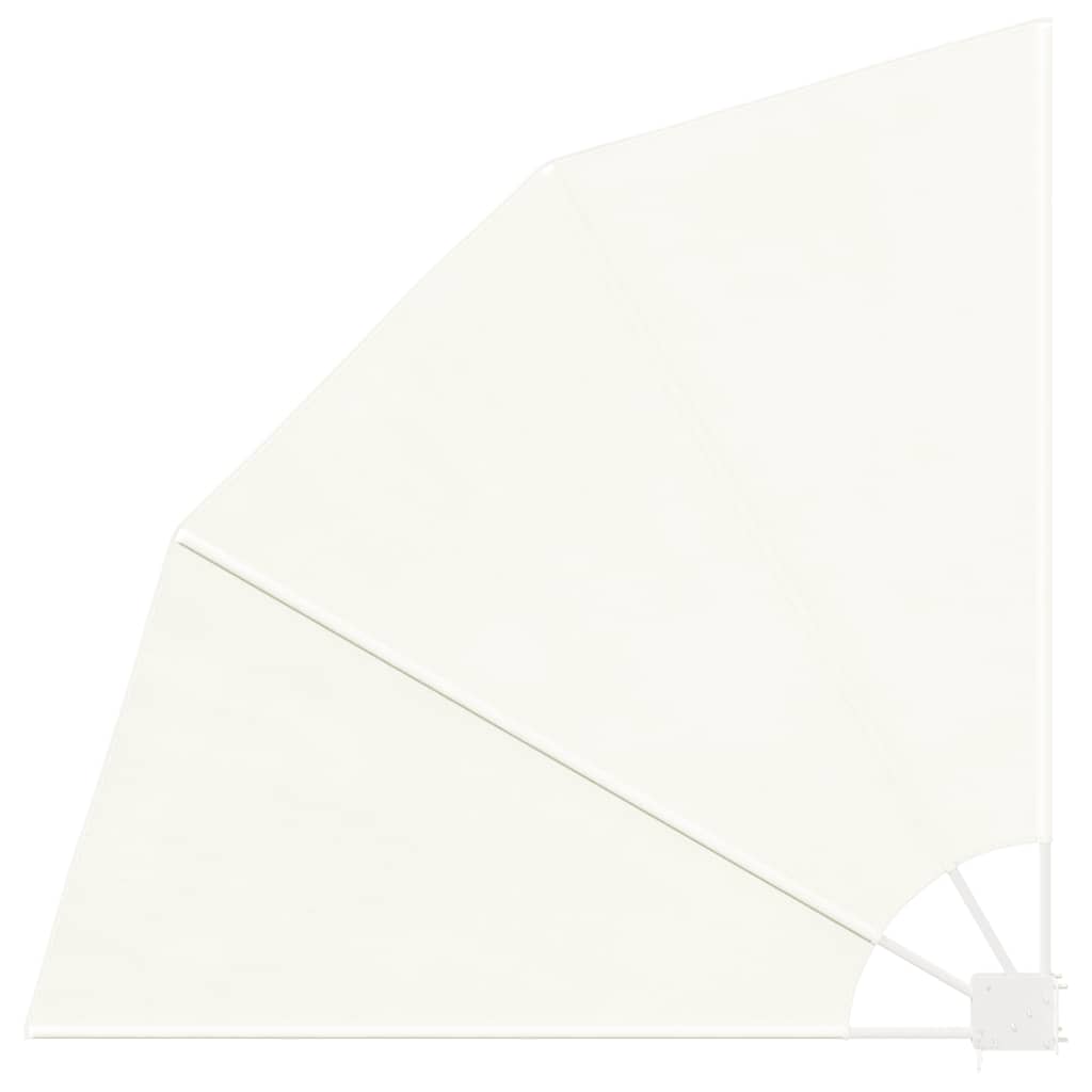 Collapsible Balcony Side Awning Cream 140x140 cm