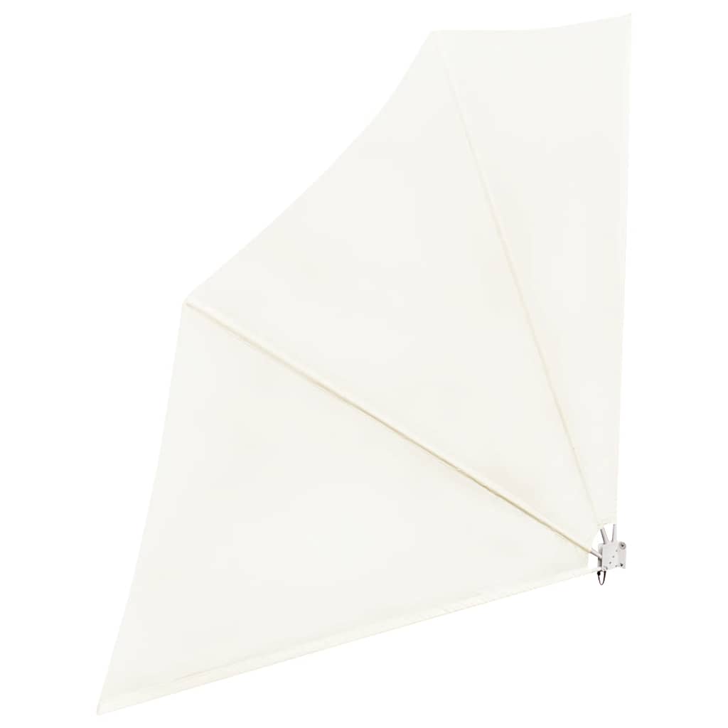 Collapsible Balcony Side Awning Cream 140x140 cm