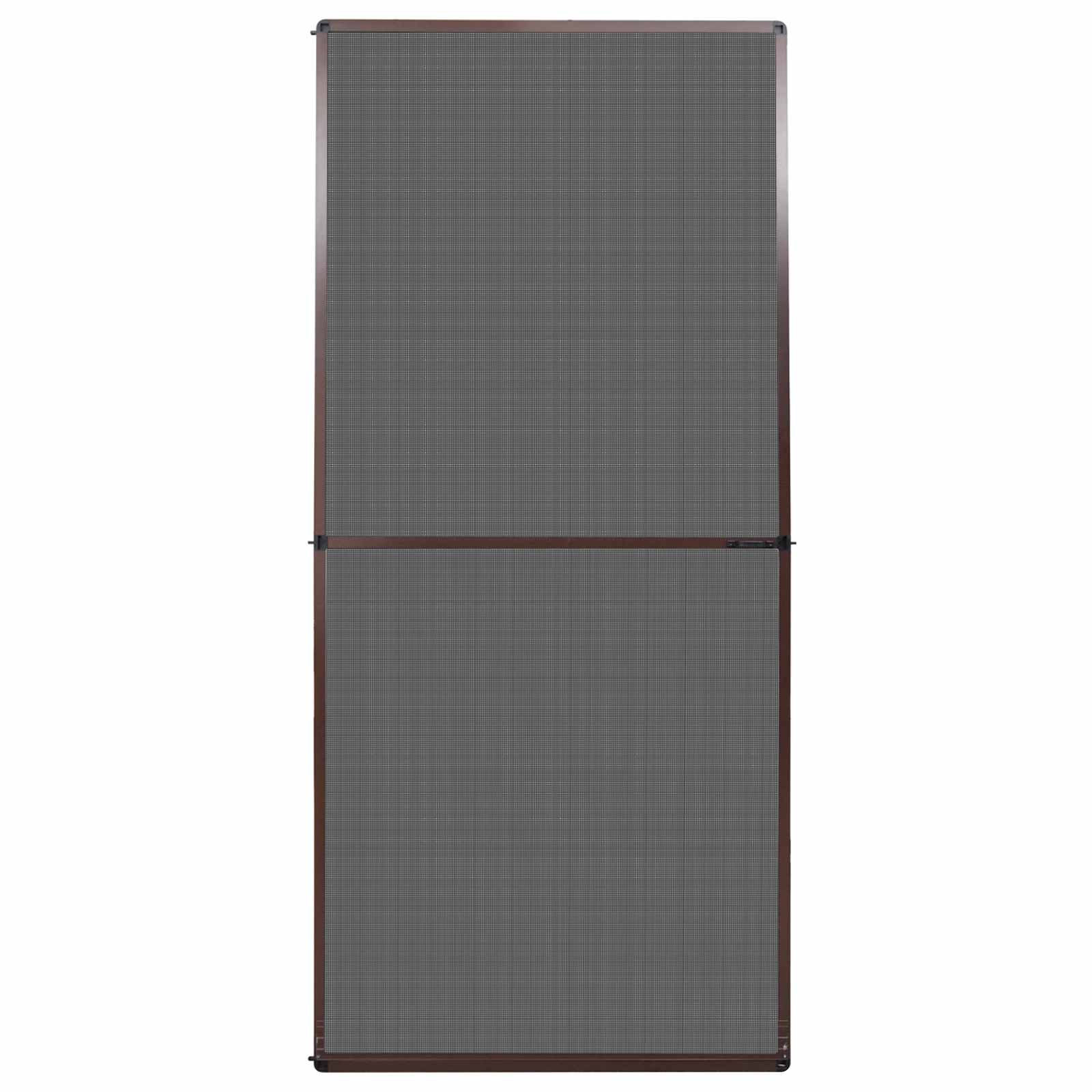 Hinged Insect Screen Manual Brown and Black 100 x 215 cm